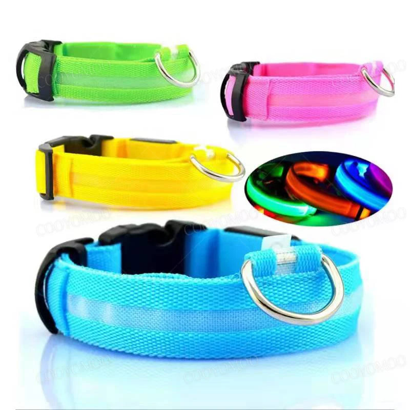 3 Modes Dog Luminous Charge Collar Led USB Cat Dogs Collars Detachable Night Led Glow Dog Loss Prevention Collar